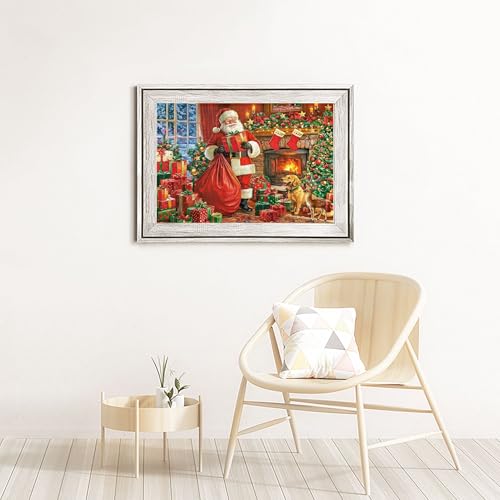 Ewozet Christmas Santa Claus Fireplace Dog Jigsaw Puzzles for Adults 1000 Pieces, Ideal Christmas for Relaxation for Family Activity Game Fun - Image 9