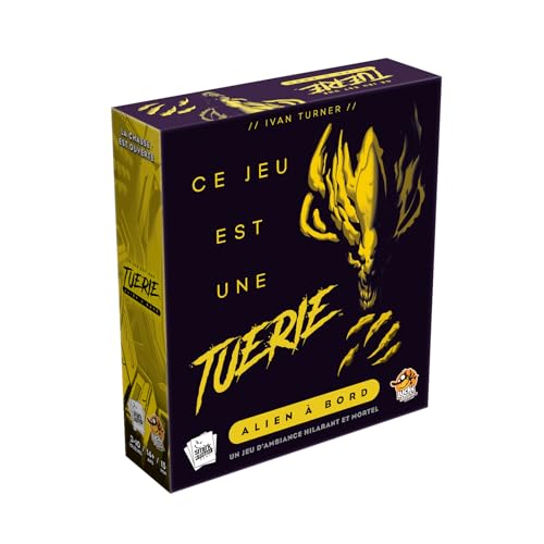 Lucky Duck Games | Ce Jeu est Une Tuerie | Jeu de Société Thriller &amp; Déduction pour Adultes | Alien à Bord ! | 3 à 10 Joueurs | 15 Min | Jeu de Plateau SF Dès 14+ Ans | Version Française