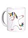 LE HERISSON Tazza Mug Unicorno Dab Style Cartoon - Bambino Simpatica Divertente Regalo