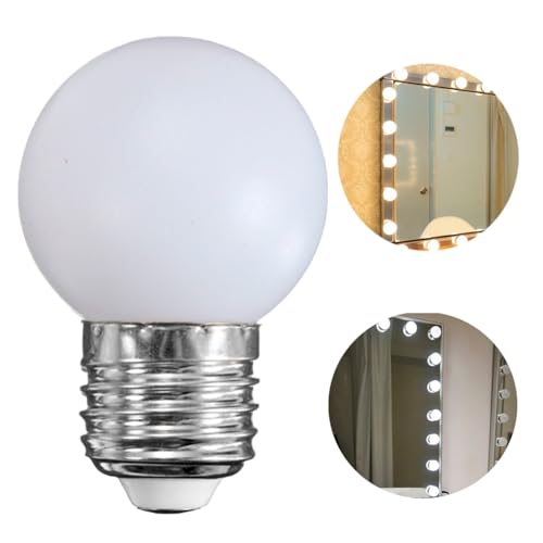 Kit 10 Lâmpada Bolinha Led 1w E27 Lustre Espelho Camarim Branco Frio (110, Volts)