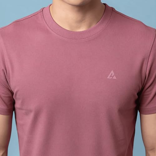 Image of Clans & Hans Men's Super Combed Cotton T Shirt, Regular Fit Round Neck Tshirt, Half Sleeves, Plain T-Shirt for Men