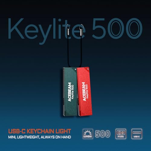 ACEBEAM Keylite 500 High Lumens Keychain Flashlight, Flat Pocket EDC Light - image 2