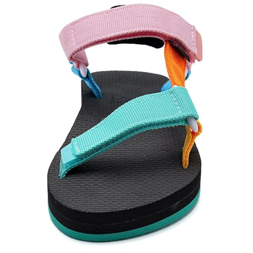 Image of WateLves Kids Sandals Boys Girls Lightweight Non-slip Athletic Sandals with Adjustable Webbing for Hiking Walking Beach Water Sports