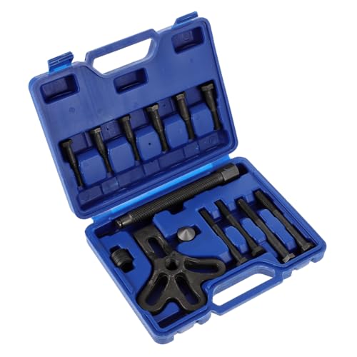 Happyyami 1Set Harmonic Balancer and Steering Wheel Puller Kit Durable Crankshaft Pulley Removal Tools for Automotive Repair Includes Yoke for Versatile Use