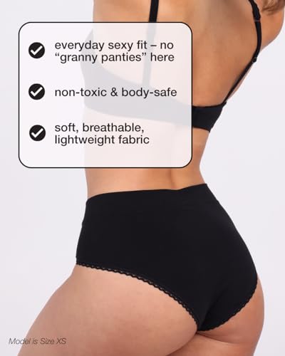 Organic Cotton High Rise Brief Underwear, 4 Pack4