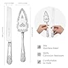 AW-Bridal-Silver-Cake-Cutting-Set-for-Wedding-with-Spoons-Stainless-Steel-Engraved-Wedding-Cake-Knife-Pie-Server-Gifts-for-Bridal-Shower-Engagement-Silver AW Bridal Silver Cake Cutting Set for Wedding with Spoons, Stainless Steel Engraved Wedding Cake Knife Pie Server Gifts for Bridal Shower Engagement, Silver