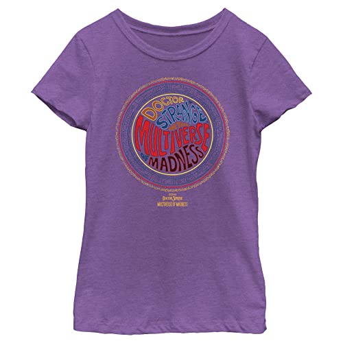 T-shirt Dr. Strange pour fille Marvel qui ne déteint pas motif rune violette XS