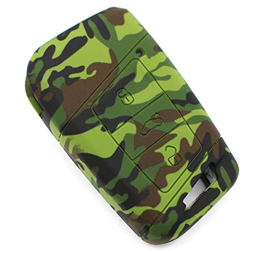 Llave Móvil Vd para 3 Botones Llave de Coche Silicona Cover de Finest de Folia Camuflaje