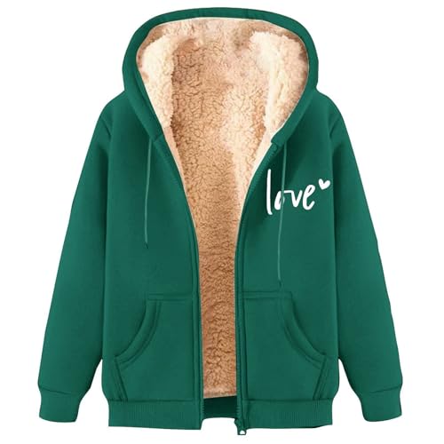 Chaqueta de invierno para mujer, chaqueta gruesa y cálida, chaqueta de forro polar de moda, con cremallera, sudadera con capucha, chaqueta de felpa con capucha, cómoda chaqueta deportiva 2024,