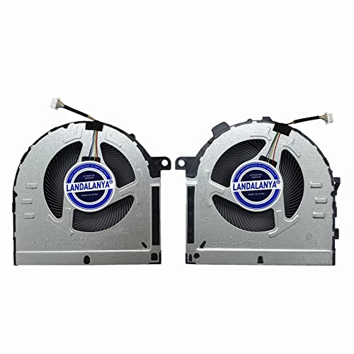 Image of Replacement New CPU+GPU Cooling Fan for Lenovo IdeaPad Gaming 3-15ACH6 82k2 5H40S20431 Series DFS5M325063B1H FNLX DFS5K12B159A1H FNLY BAPB0809R5HHY002 BAPB0809R5HY001 DC5V Fan