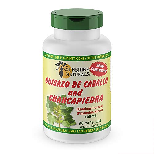 Herbal Plus, Sunshine Naturals Guisazo de Caballo y Chancapiedra, cápsulas de 1000 mg - 90 unidades