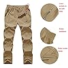 Gopune-Womens-Outdoor-Hiking-Pants-Lightweight-Quick-Dry-Water-Resistant-Mountain-Trouser Gopune Women's Outdoor Lightweight Quick Dry Sportswear Water Resistant Hiking Pants with Pockets (Khaki,M)