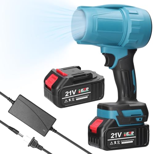 Handheld Ducted Turbofan High Power Jet Fan Lithium Violent Fan Multifunctional Car Washer High Power Dust Blower Keyboard ing Compatible with Batteries