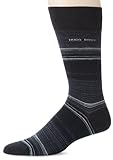BOSS HUGO BOSS Men's Microstripe Sock, Black/Brown, Sock Size:10-13/Shoe Size: 6-12