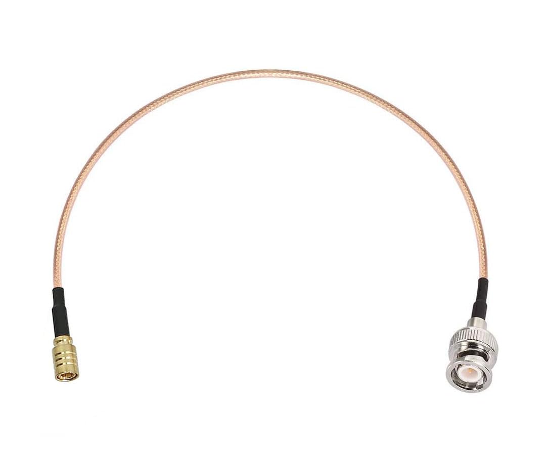 DHT Electronics RF coaxial Coax Cable Assembly BNC Male to SMB Female 12''