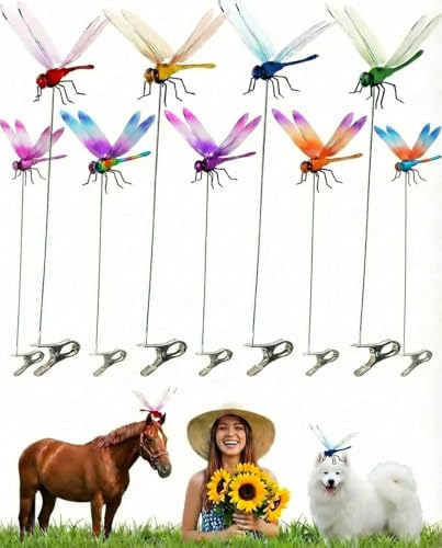 #Commissioniguadagnate<br>10 Pack Dragonfly Clip 3D Dragonfly Garden Stakes Deco