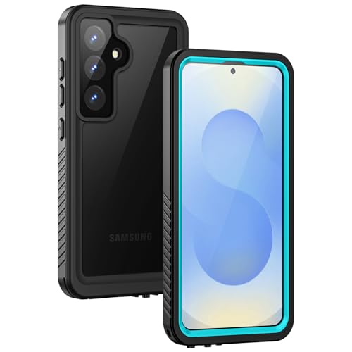 Image of Lanhiem for Samsung Galaxy S25 Case, IP68 Waterproof Dustproof, Built-in Screen Protector, Rugged Full Body Shockproof Protective Cover for Galaxy S25, Blue