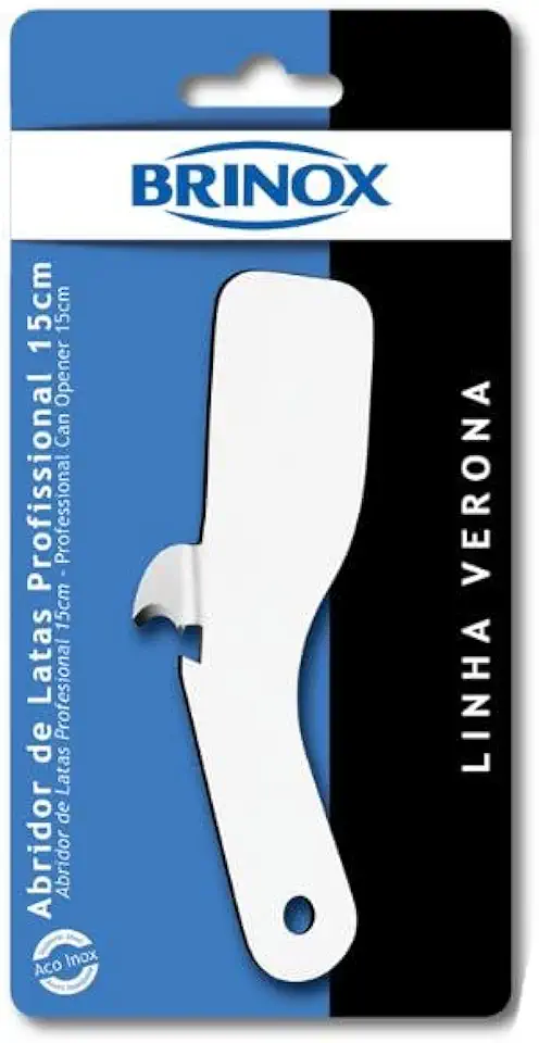 Abridor De Latas/garrafas Prof Inox 15cm Brinox Aço Inox