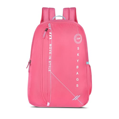 Skybags Unisex Brat 20L Premium Polyester Adjustable Straps 4 Compartment Backpack (E) Coral