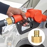 Rzspher Adapter do butli gazowych, 2 sztuki, 3/8 na 1/4, mosiężny adapter do butli gazowych, złącze do butli gazowej, złączka, pierścień uszczelniający, adapter gazu gwint wewnętrzny 3/8" x gwint