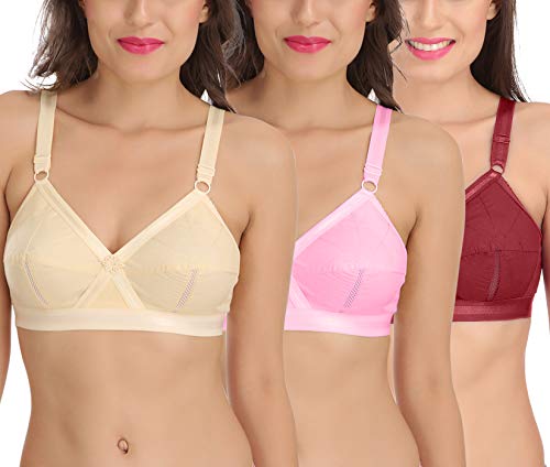 Image of SONA Perfecto Plus Size Cotton Bra for Woman Full Coverage Pack of 1