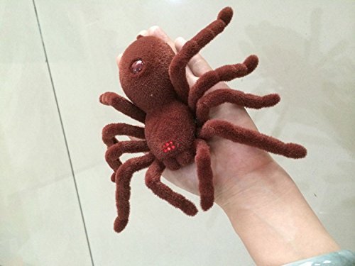 Remote Control Infrared Realistic RC Spider Toy Fuzzy Crawler 2CH RTR Prank RC Toys /Robot Animal Toys