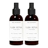 Muse Apothecary Flush Ritual - Aromatic & Refreshing Toilet Spray, Use Before You Go, 8 oz, Infused with Natural Essential Oils - Aloe + Eucalyptus + Lavender, 2 Pack
