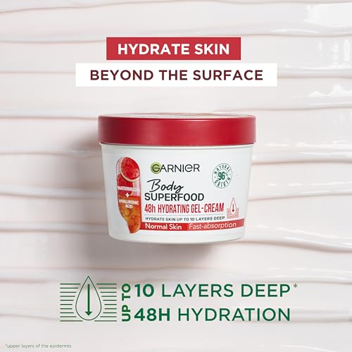 Garnier Body Superfood, Hydrating Gel-Cream for Body With Watermelon & Hyaluronic Acid - Image 2