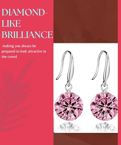 Image of Nilu's Collection Enchanting Light Weight Cubic Zircon Crystal Drop Earrings for Women and Girls, for Daily Use, Office Use