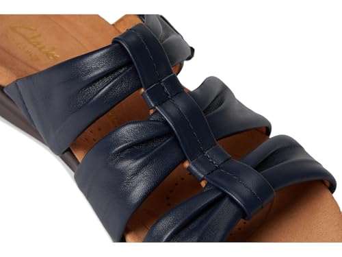 Clarks Clarks, Women, Kitly Slide, Navy Leather, 7, Medium