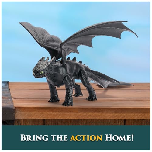 Dreamworks Dragons, Jak wytresować smoka, Battle Dragons, Nocna furia dźwięki plazmy, 32 cm figurka akcji, zabawki dla chłopców i dziewczynek w wieku od 4 lat