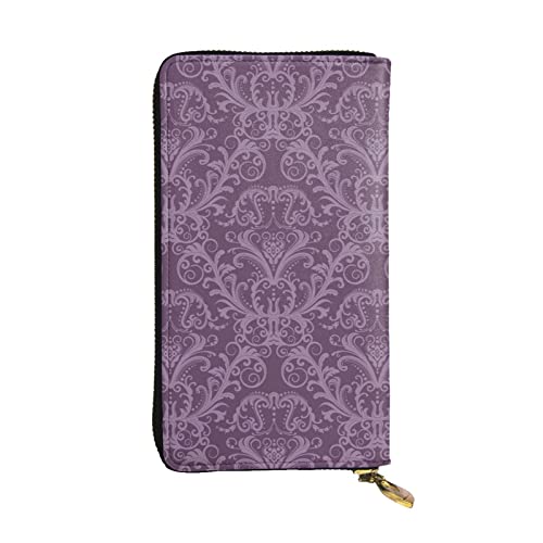 Portefeuille pour femme en cuir violet classique, une idée cadeau parfaite