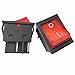 Price comparison product image 2pcs 4Pins 30A 125V/250V T85/55 1E4 Large Current Rocker Power Switches for Inverter Welding Machine, JD03-A1 TUV, Black Color, CE CQC Certificate