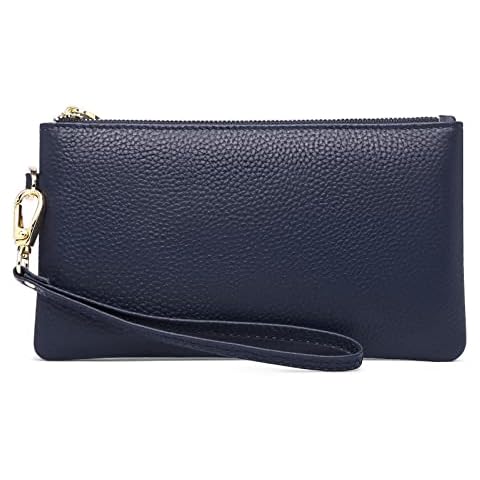 SENDEFN Genuine Leather RFID Blocking Clutch Cover