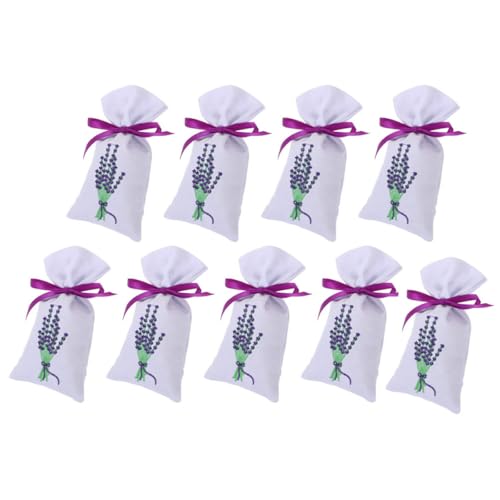 Ipetboom 9pcs Bolsas de Sachet Lavanda Portátiles