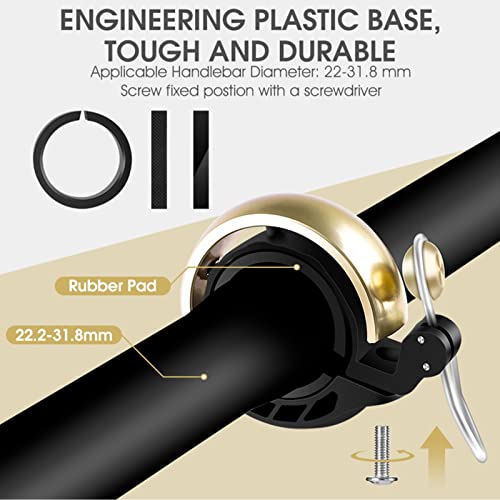 Campainha de bicicleta - Campainha de bicicleta com tom claro e agradável | Acessórios de ciclismo B