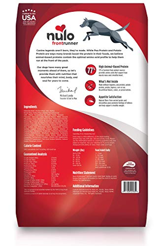 Image of Nulo Frontrunner Dry Dog Food for Adult Dogs - Grain Inclusive Recipe with Beef, Barley, & Lamb - All Natural Pet Foods with High Taurine Levels - Animal Protein for Lean Strong Muscles