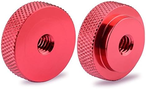 CAMVATE 1/4"-20 Female Thumb Wheel Lock Nut Adapter(2 Pieces) - 1490