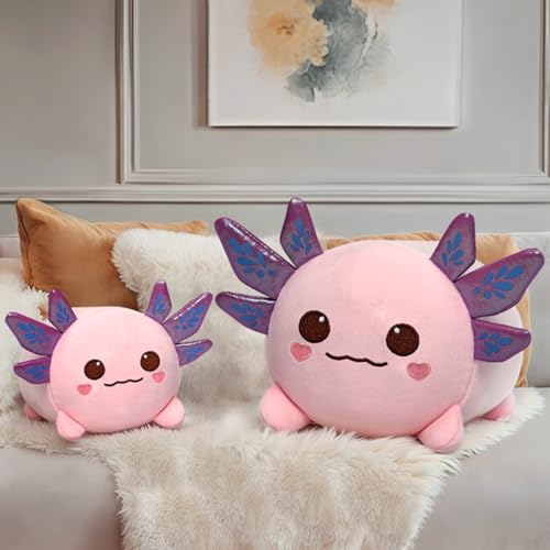 Image of Mewaii Pink Axolotl Plush Kawaii Plush, Ultra-Soft Feel, 16 in