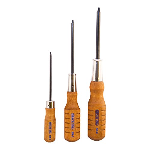 Grace USA - Square Recess Screwdriver Set - SR3 - Gunsmithing - Screwdrivers - 3 piece - Gunsmith Tools & Accessories