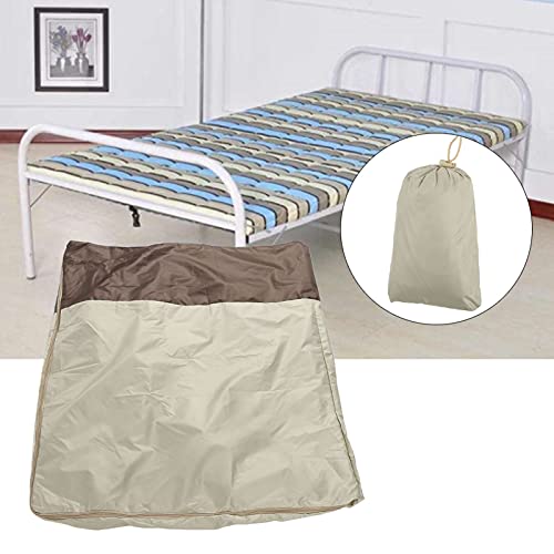 Natudeco Folding Bed Dust Cover Daybed Storage Cover Fits 32" Single Folding Beds Waterproof Protection Rollaway Bed Cover for Indoor Outdoor(33.4"x12.9"x42.1") - Image 2