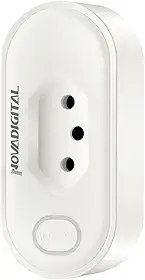 Tomada Inteligente Wi-Fi 20A App Alexa Google 3 Pinos Com Medidor De Consumo NovaDigital WK-BR PRO MAX