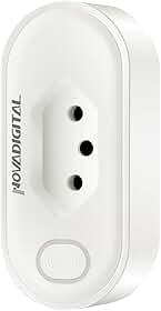Tomada Inteligente Wi-Fi 20A App Alexa Google 3 Pinos Com Medidor De Consumo NovaDigital WK-BR PRO MAX
