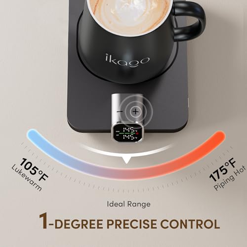 Coffee Mug Warmer Set, ±1°F Precision Temperature Control Smart Heated Mug for Desk - Image 2