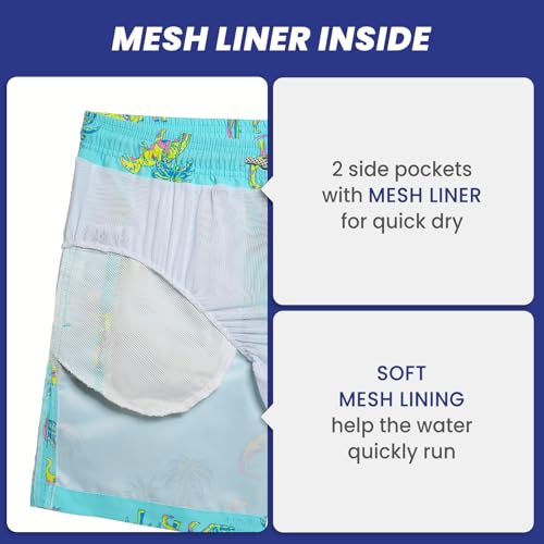 Image of maamgic Mens Slim Fit Swim Shorts Swim Trunks 7 inch Quick Dry Mens Bathing Suits with Mesh Lining