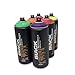 Produktbild Montana Sprühdosen Set Fluorescent Neon Colors 6x400ml inkl. Ersatzsprühköpfe
