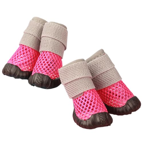 JOKOTI Dog Shoes Paws Protectors Antislip Dog Shoes for Outdoor Running Dog Hollowout Shoes Foot Covers for Hot Weather
