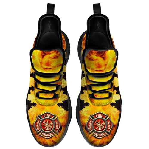 Men's Women's Firefighter Shoes Fashion Sneakers Running Walking Tennis Shoes Gifts for Men Women3