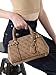 Imagen de GUESS bolso bandolera Leona Logo Multi Compartment Satchel Latte Logo marrón claro