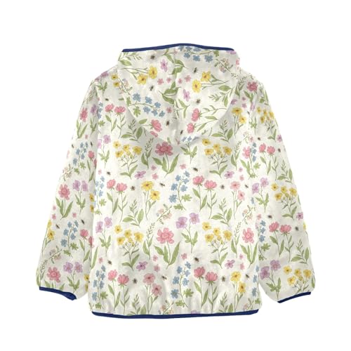 Wildflowers Pastel Toddler Winter Jacket Comfy Winter Coats for Boys 3T2